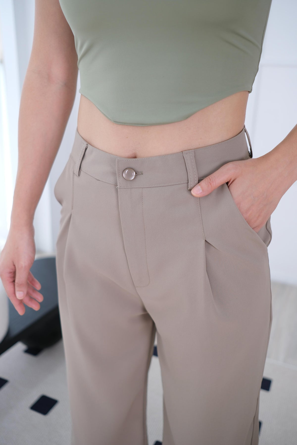 Air-Lite Taupe Stretch Pocket Pants