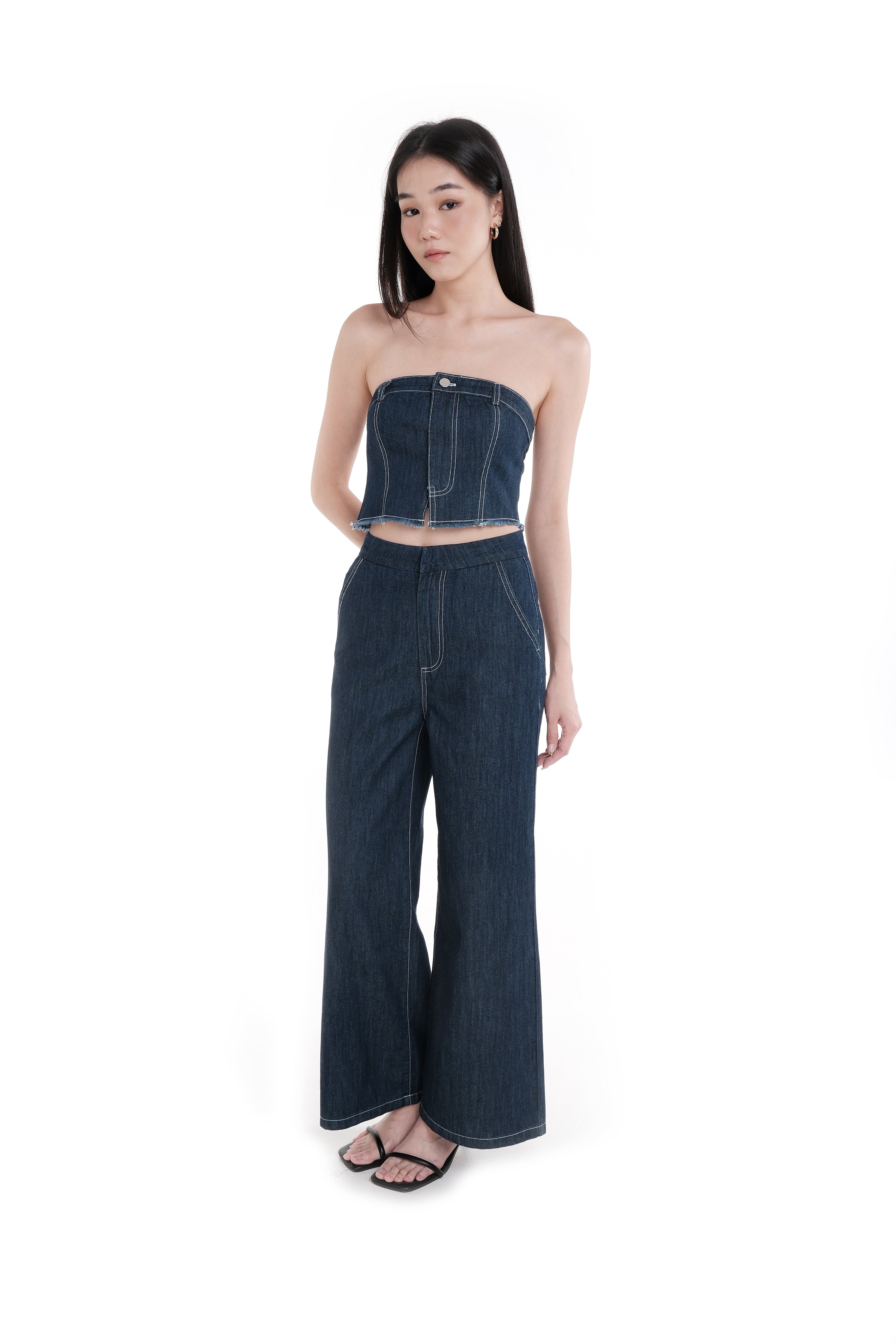 CARA DENIM TUBE CO-ORD