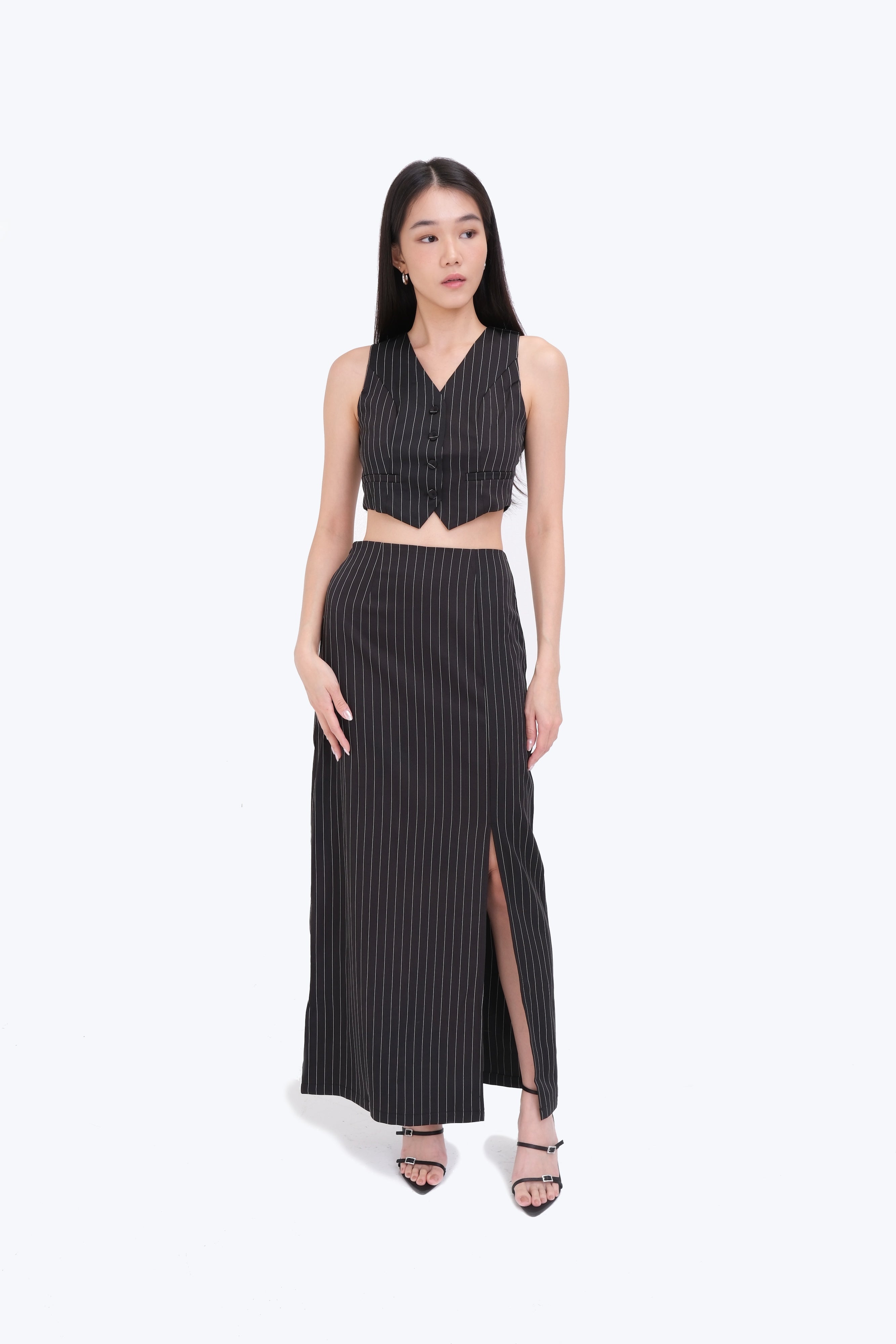 EMMA VEST CO-ORD (BLACK)