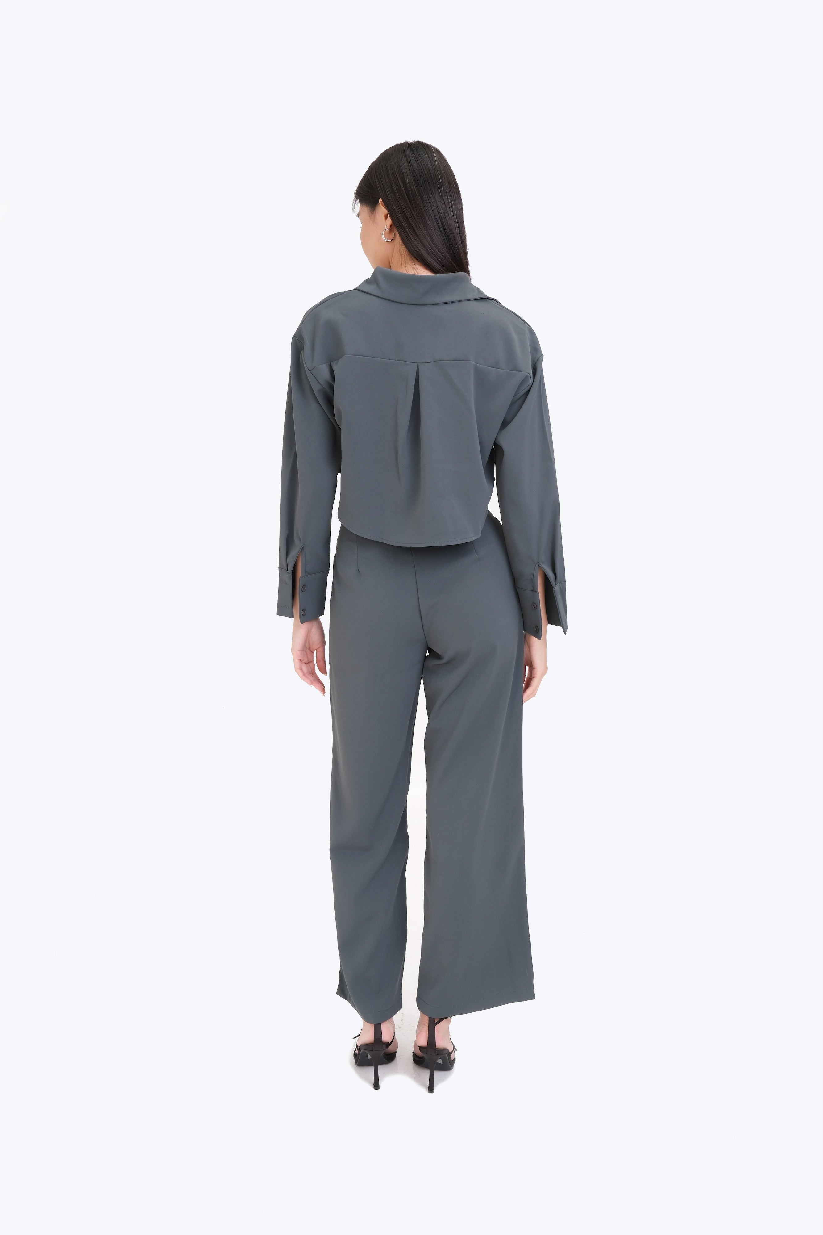 MIA LONG SLEEVE JUMPSUIT (DARK TEAL)