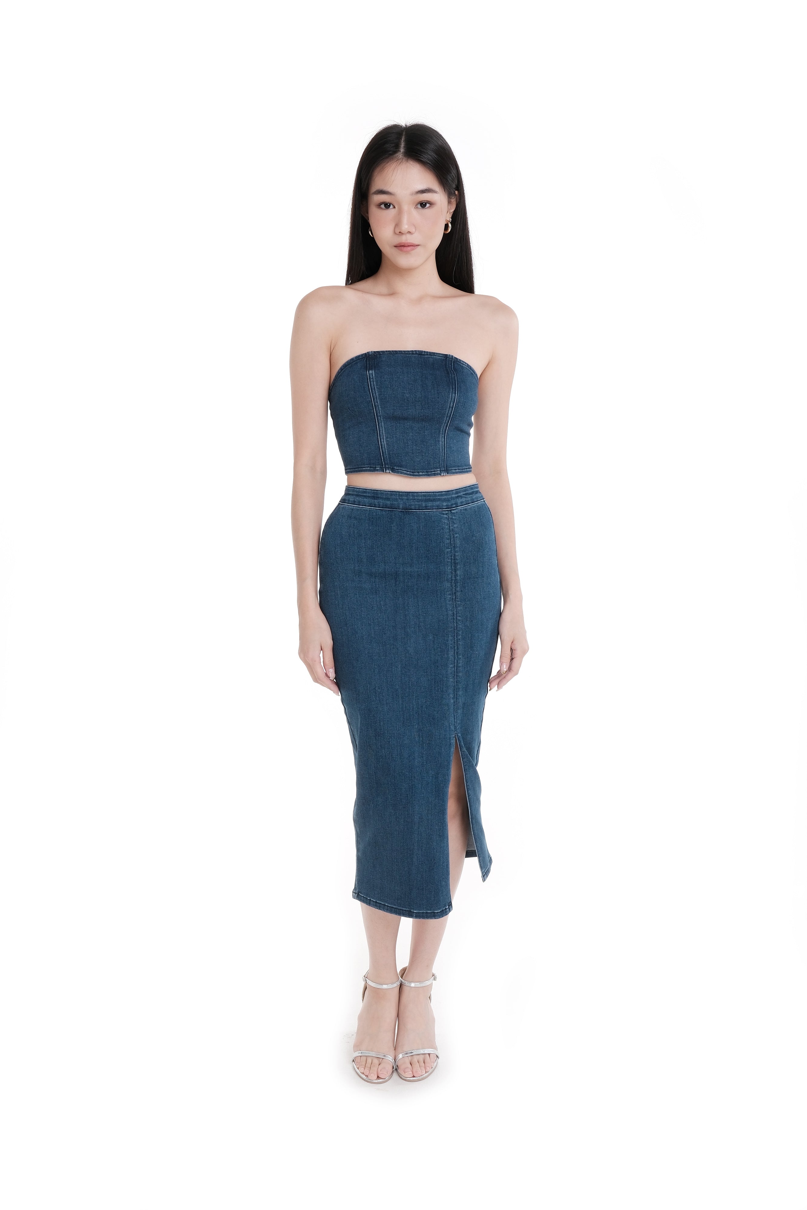 NAOMI DENIM TUBE CO-ORD