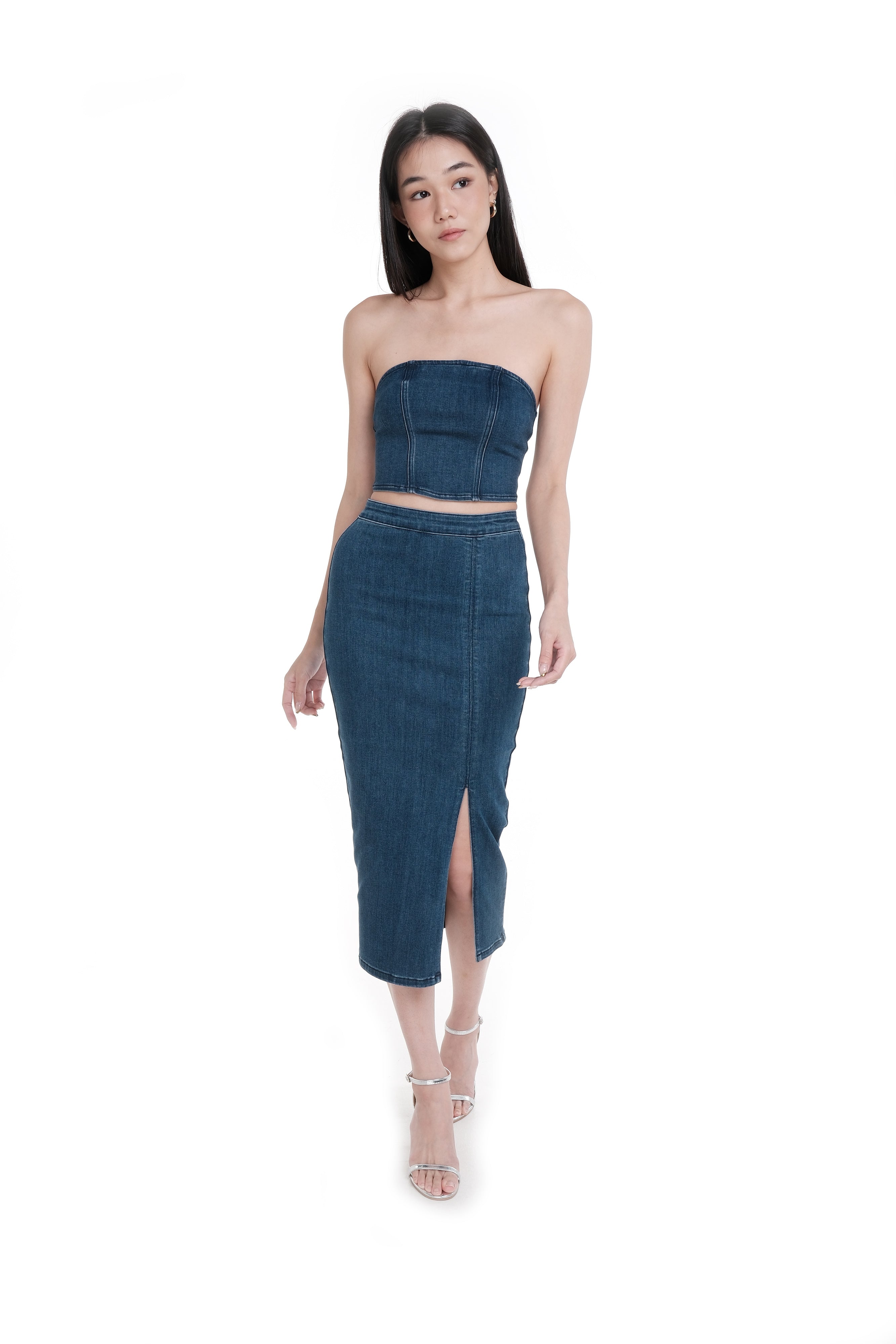 NAOMI DENIM TUBE CO-ORD