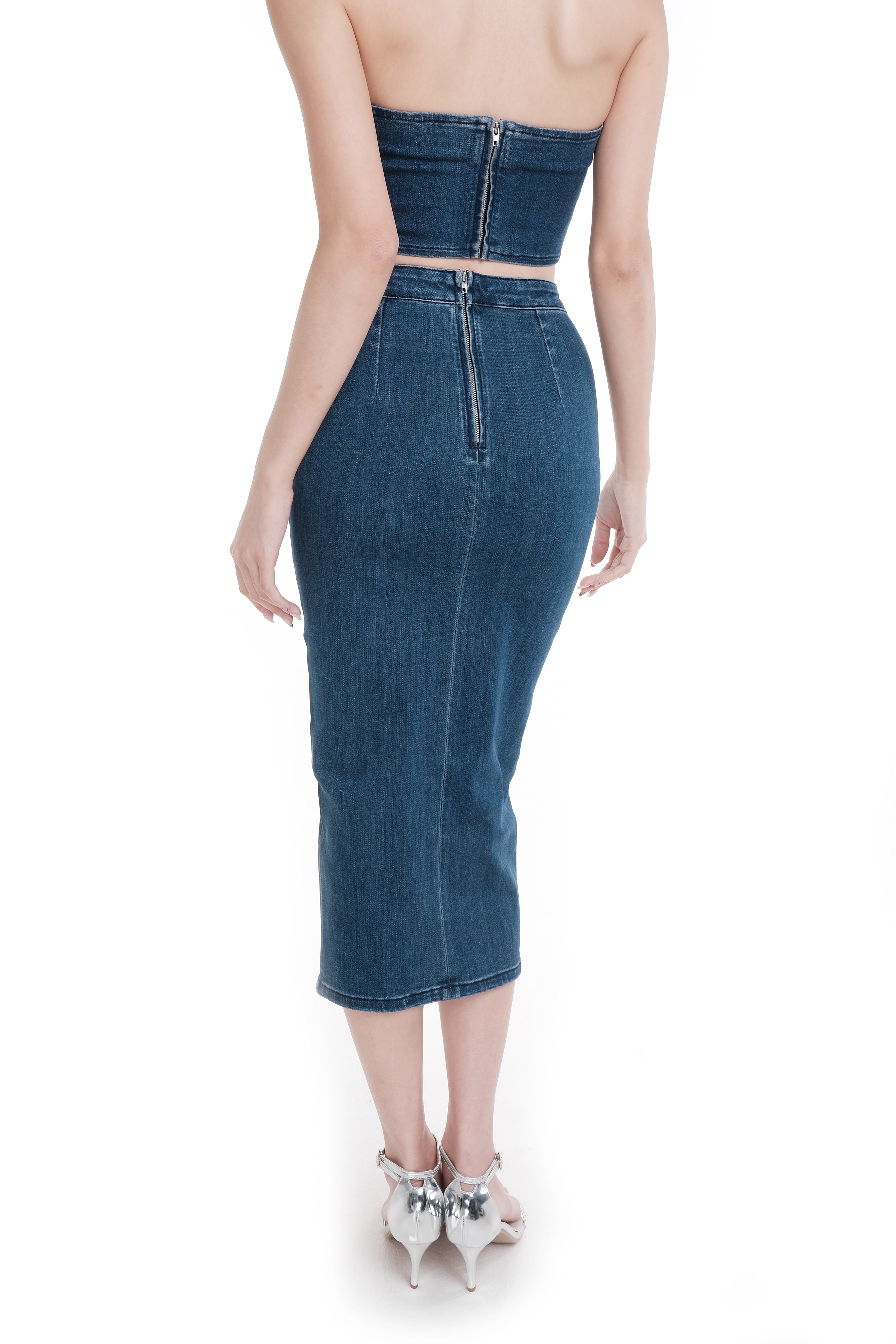 NAOMI DENIM TUBE CO-ORD