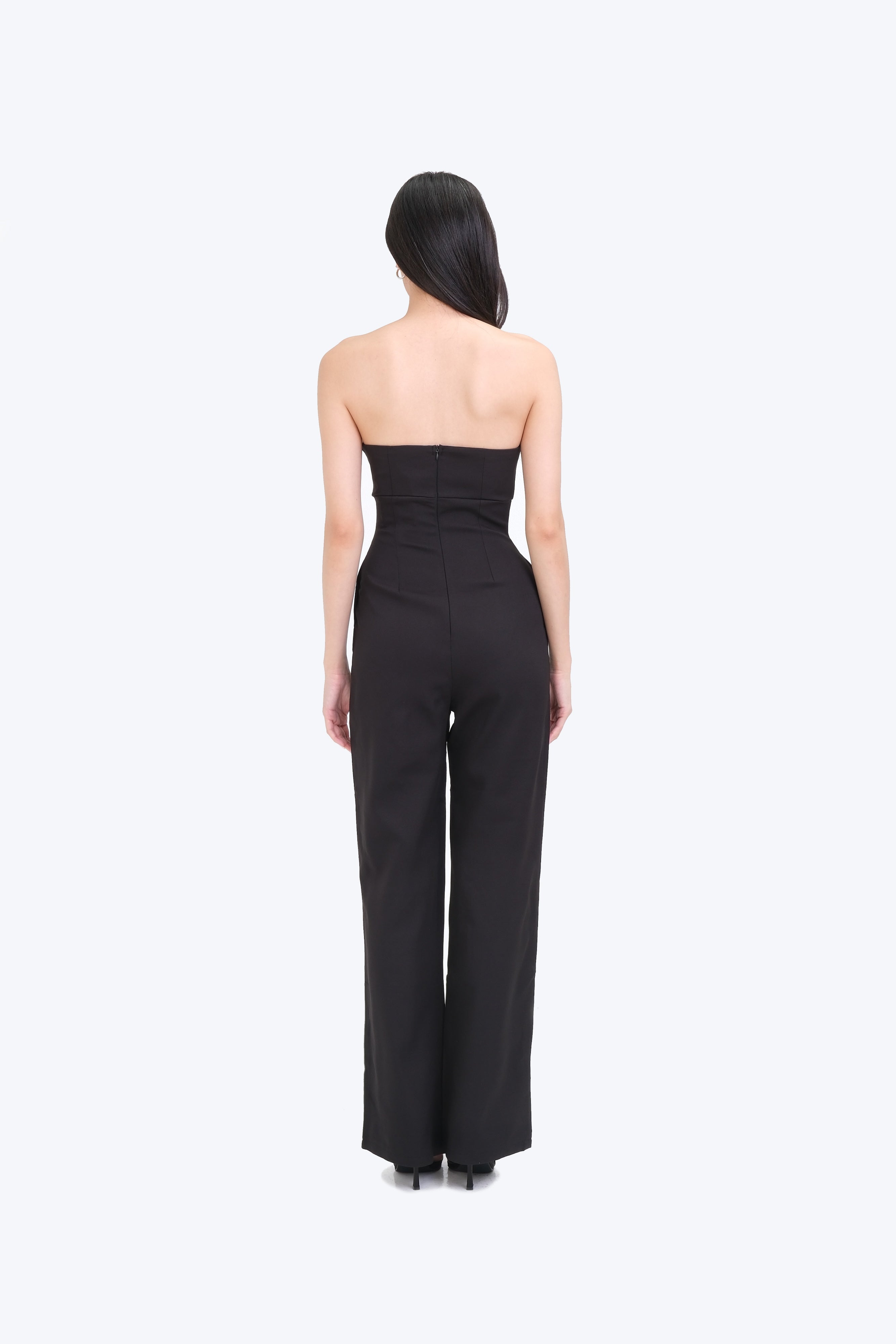 PAIGE STRAPLESS JUMPSUIT (BLACK)