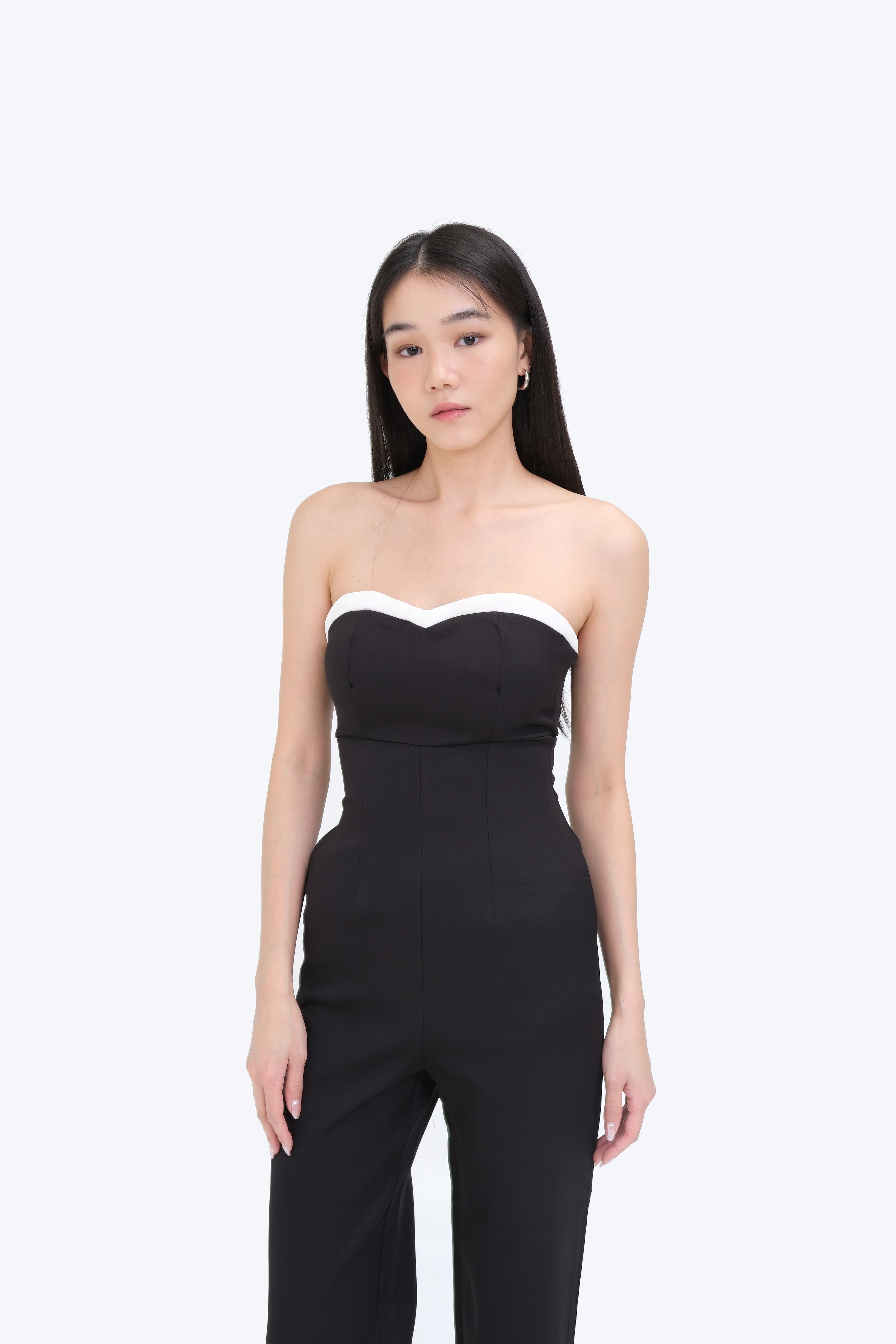 PAIGE STRAPLESS JUMPSUIT (BLACK)