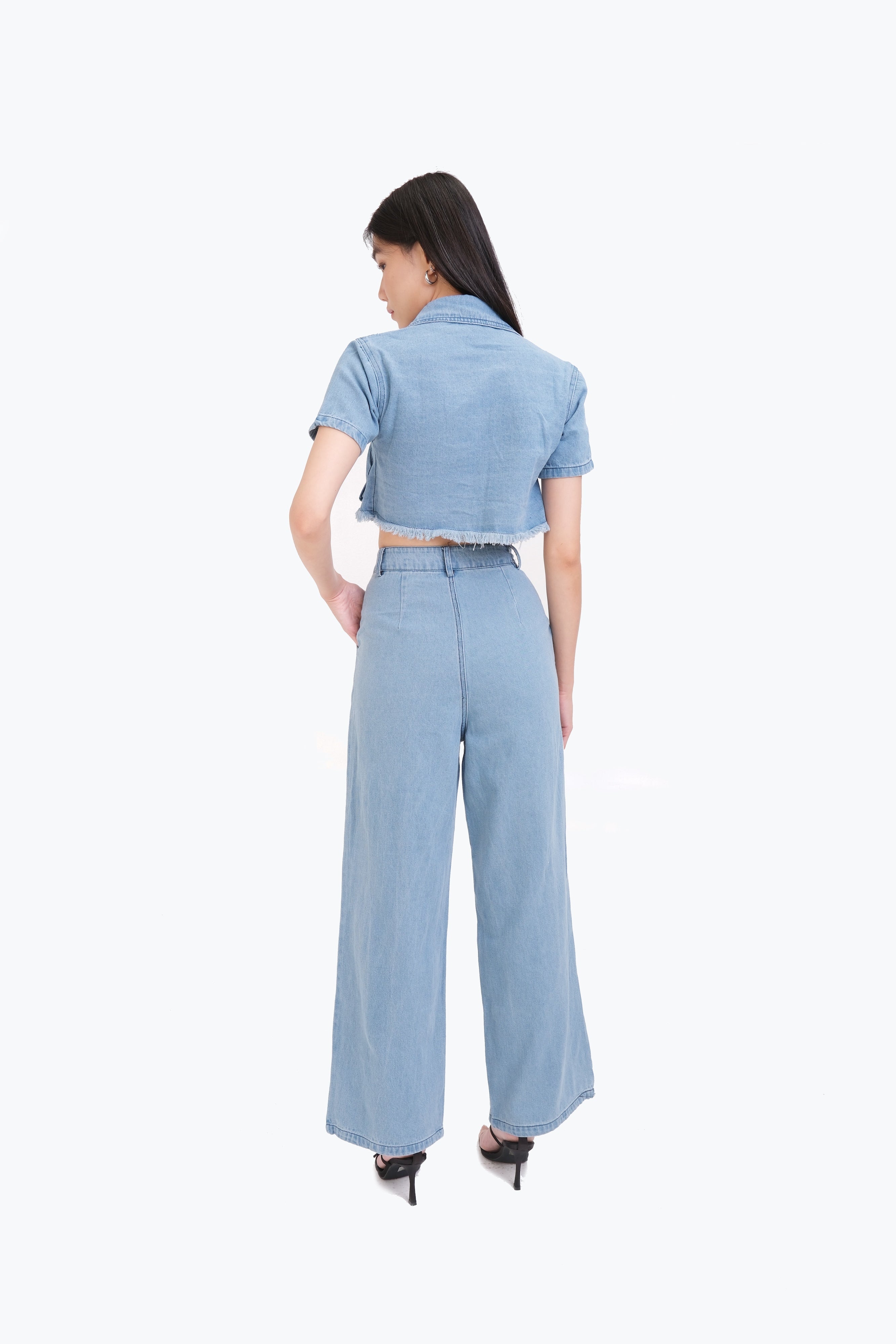 BROOKE POLO DENIM CO-ORD (LIGHT)