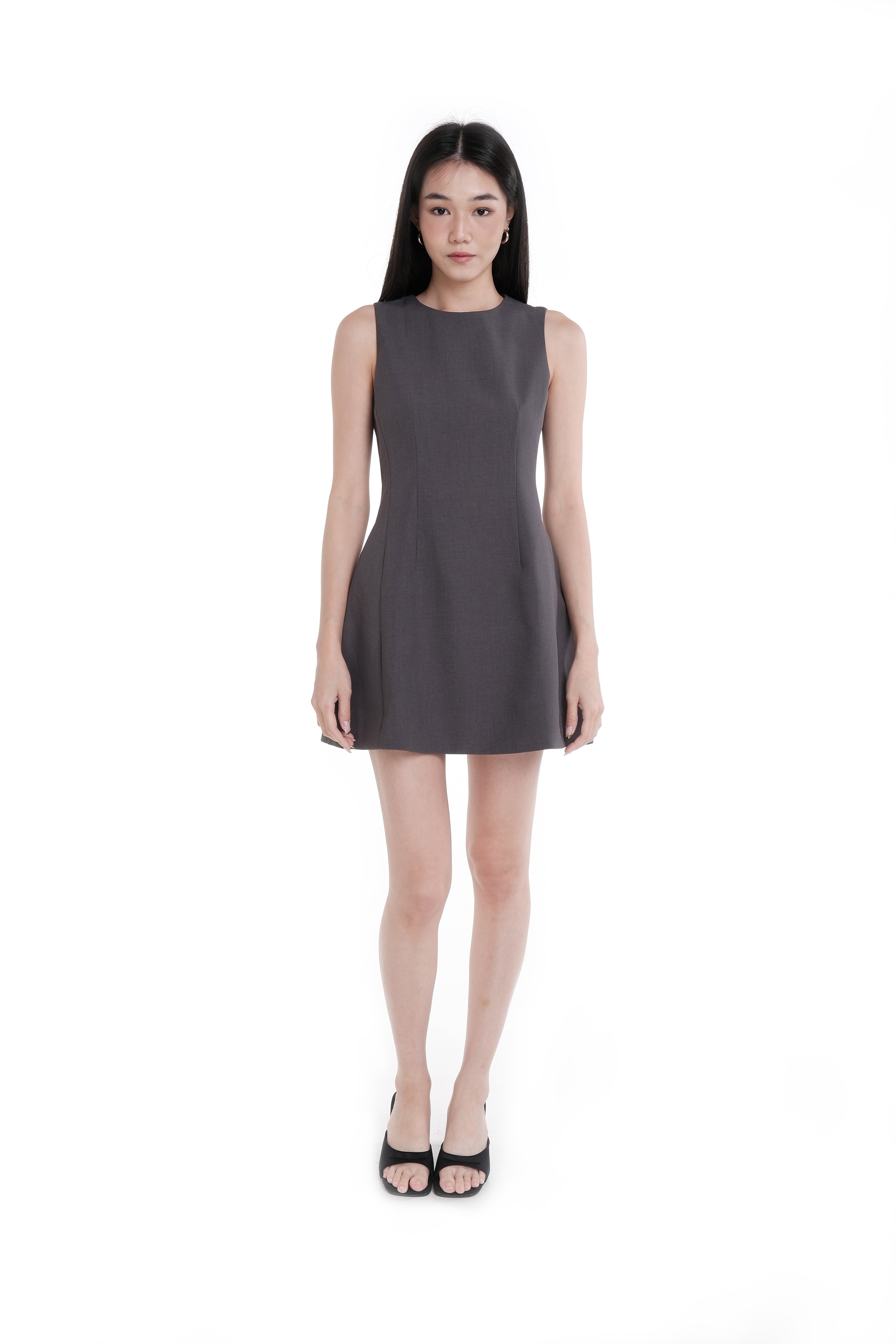 SIMONE SHIFT DRESS (GREY)