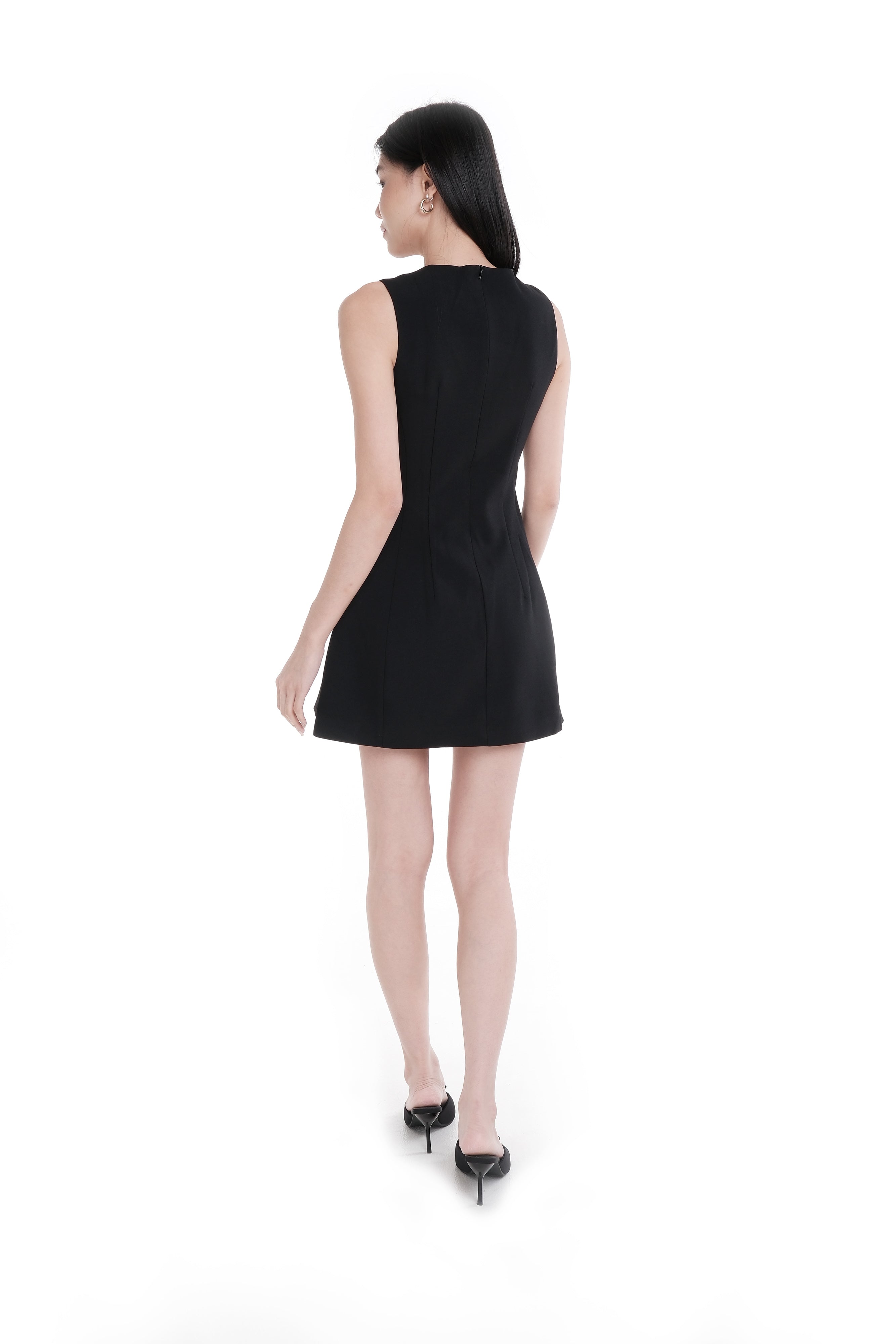 SIMONE SHIFT DRESS (BLACK)